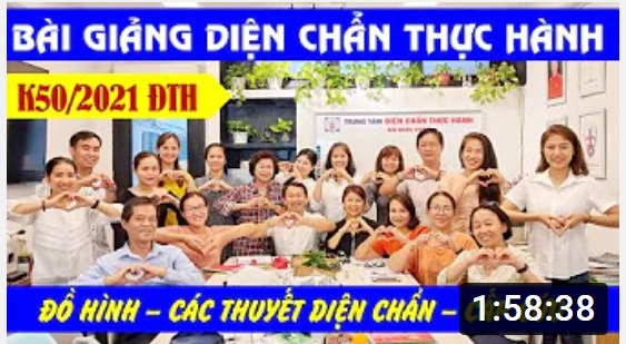 Bài giảng lớp Diện Chẩn Thực Hành (K50) - Đồ hình - Các thuyết Diện Chẩn - Cấp cứu Diện Chẩn